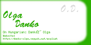 olga danko business card